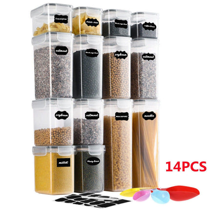 28-Piece Airtight Kitchen Pantry Storage Containers with Lids.