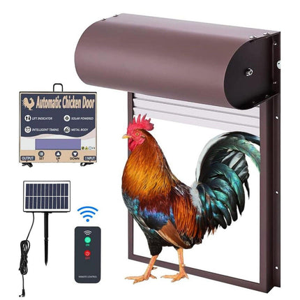Automatic Chicken Coop Door Opener with Gate Light Sensor Remote.