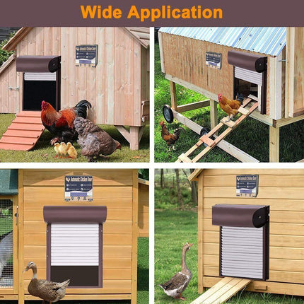 Automatic Chicken Coop Door Opener with Gate Light Sensor Remote.