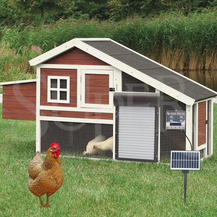Automatic Chicken Coop Door Opener with Gate Light Sensor Remote.
