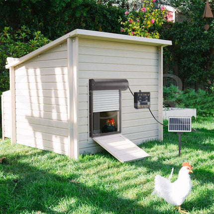 Automatic Chicken Coop Door Opener with Gate Light Sensor Remote.