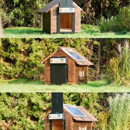 Automatic Chicken Coop Door Solar/Battery/AC 6W Aluminum Copper.