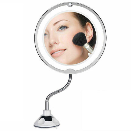 10X LED Magnifying Makeup Mirror 360° Rotation.