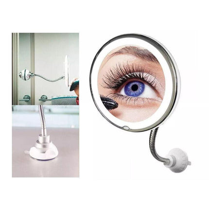 10X LED Magnifying Makeup Mirror 360° Rotation.
