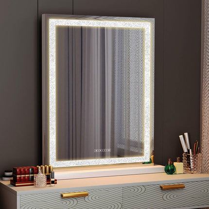 Crystal Vanity Mirror 80CM LED Bluetooth Magnifying.