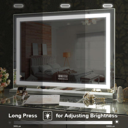 LED Makeup Mirror Bluetooth Touch Sensor Hollywood Vanity.