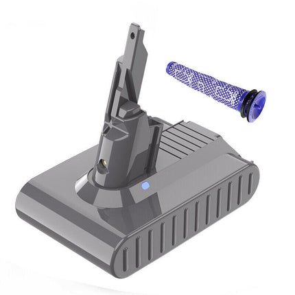 8000mAh Battery + Pre Filter for Dyson V7 SV11 Animal Fluffy.