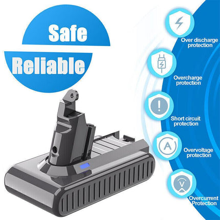 9500mAh Battery for Dyson V6 SV03 SV04 DC58 DC61 DC62.