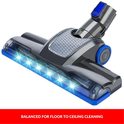 Enigma V8 22.2v Cordless Stick Vacuum Cleaner Blue + Toolkit.
