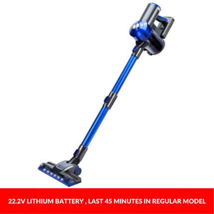 Enigma V8 22.2v Cordless Stick Vacuum Cleaner Blue + Toolkit.