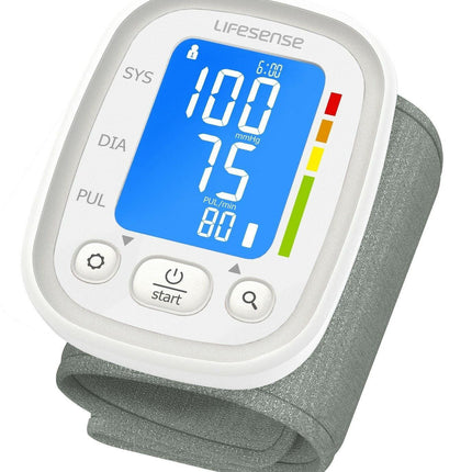Automatic Digital Wrist Blood Pressure Monitor White.