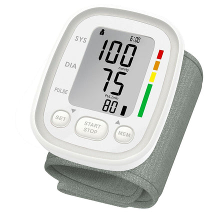 Automatic Digital Wrist Blood Pressure Monitor White.