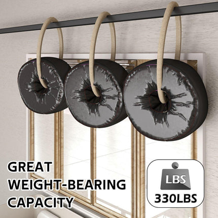 Sliding Barn Door Hardware Kit Heavy Duty Rust Resistant Single Door 3M.
