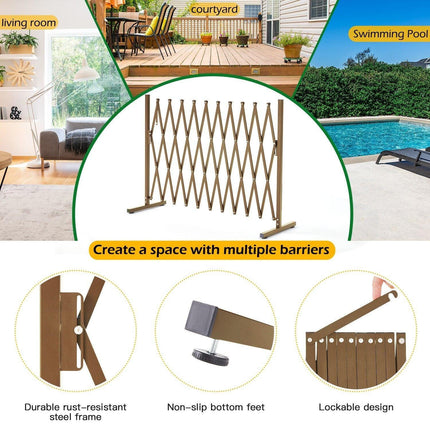 Expandable Aluminum Garden Fence Gate Rectangular.