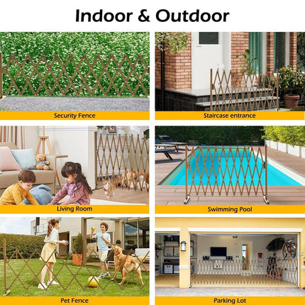 Expandable Aluminum Garden Fence Gate Rectangular.