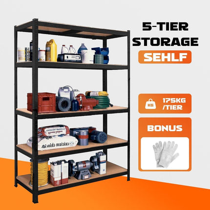 Heavy Duty Steel Warehouse Shelving Rack Storage 180cm.