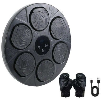 Bluetooth Smart Punching Bag Wall Pad 9 Speeds w/ Gloves.