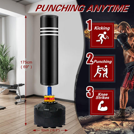 Punching Bag Stand for Adults & Kids - Boxing Training Speed Kick 175cm.