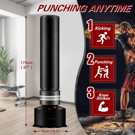 Standing Boxing Bag Punch Training for Adults Kids 170cm.