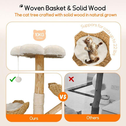 3 Tier Cat Tree Activity Centre Scratcher Post Climber.