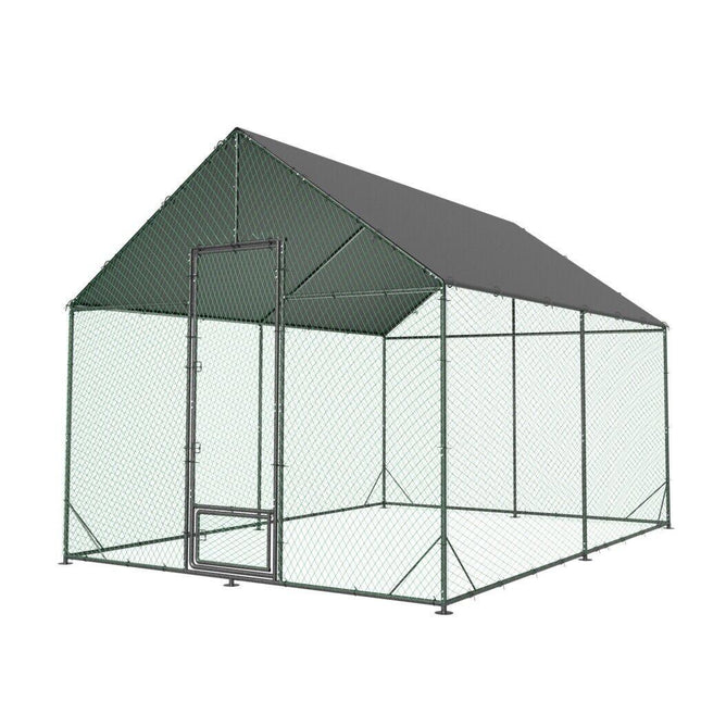 XL Chicken Coop 276x405x300cm Large Hen House Cage.