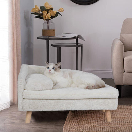 Medium 80x50x39cm Raised Dog Cat Bed Sofa Waterproof Portable.