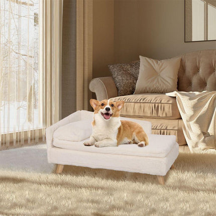 Medium 80x50x39cm Raised Dog Cat Bed Sofa Waterproof Portable.