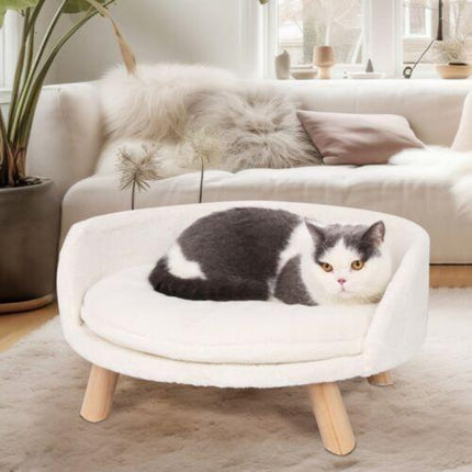Luxury Round Pet Sofa Bed 40cm Soft Cushion Anti-skid.