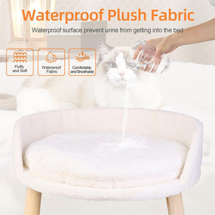 Luxury Round Pet Sofa Bed 40cm Soft Cushion Anti-skid.