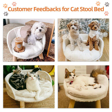 Luxury Round Pet Sofa Bed 40cm Soft Cushion Anti-skid.