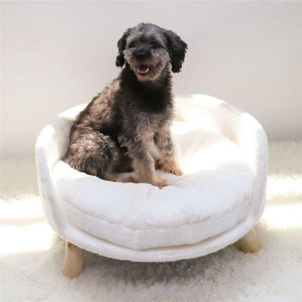 Luxury Round Pet Sofa Bed 40cm Soft Cushion Anti-skid.