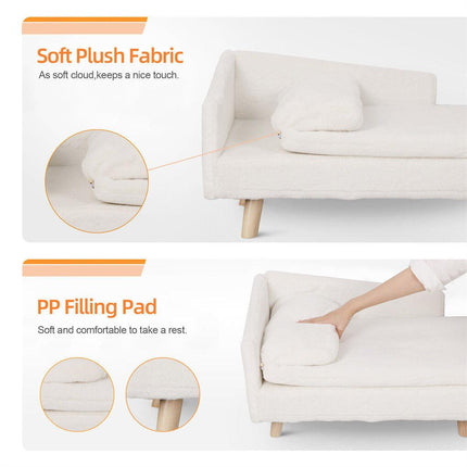 Luxury Pet Sofa Bed 70cm Rectangular Soft Cushion Anti-skid.