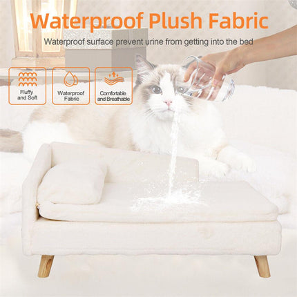 Luxury Pet Sofa Bed 70cm Rectangular Soft Cushion Anti-skid.