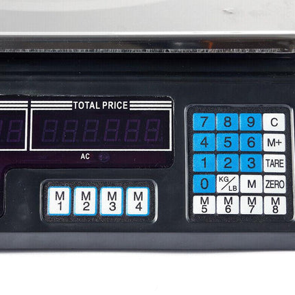 40KG Digital Kitchen Scale Metal Electronic Postal Platform.