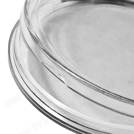 100pcs 46mm Clear Plastic Coin Holder Capsules Storage Box.
