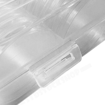 100pcs 46mm Clear Plastic Coin Holder Capsules Storage Box.