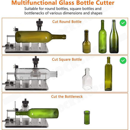 Stainless Steel Glass Bottle Cutter DIY Tool Kit AU.