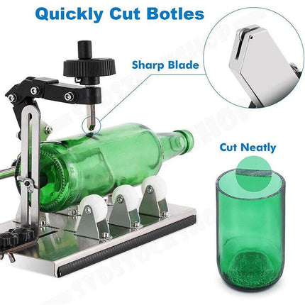 Stainless Steel Glass Bottle Cutter DIY Tool Kit AU.