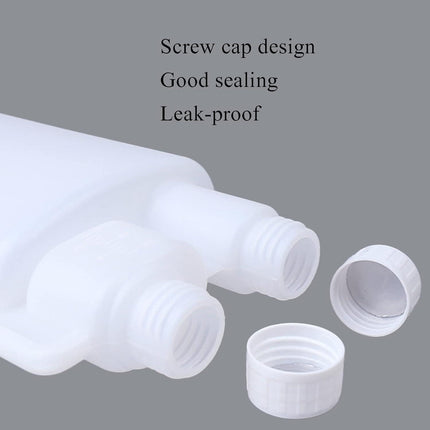 10-Pack 500ml Plastic Twin Chamber Bottles with Tamper Evident Caps.