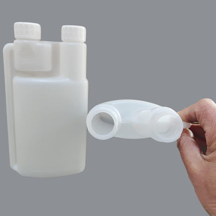 10-Pack 250ml Plastic Twin Chamber Bottles, Tamper Evident Cap.