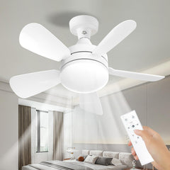 16.5 Ceiling Fan with LED Light 3-Speed Remote Control.