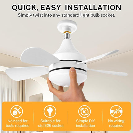 16.5 Ceiling Fan with LED Light 3-Speed Remote Control.