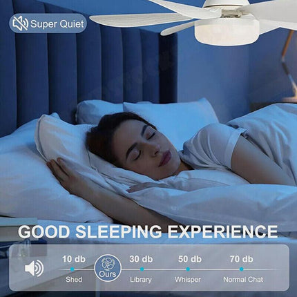 16.5 Ceiling Fan with LED Light 3-Speed Remote Control.