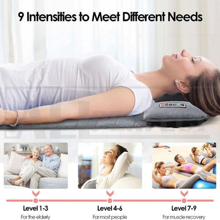 Electric Full Body Massage Mat 10 Motors Heated 45cm Width.