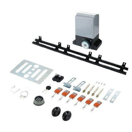 Electric Sliding Gate Opener 550W 0.74HP for 2m Gates w/ 6 Remotes & APP.