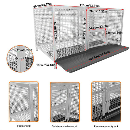Stainless Steel Chicken Coop XL House/Coop.