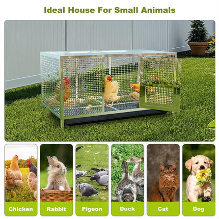 Stainless Steel Chicken Coop XL House/Coop.