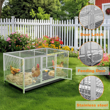 Stainless Steel Chicken Coop XL House/Coop.