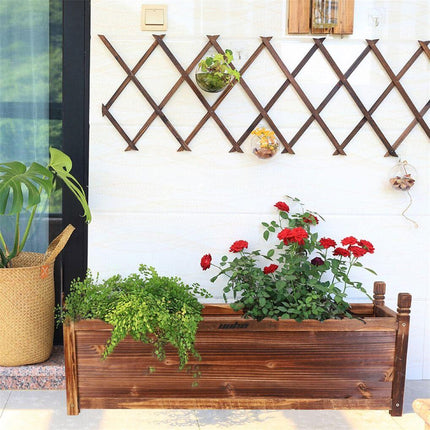 Medium Raised Garden Bed 60x30x33cm Wooden Planter Box.