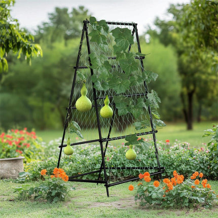 XL Heavy Duty Garden Trellis for Climbing Plants with Netting.